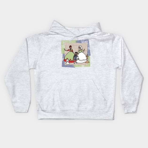 Looking-Glass Collage Kids Hoodie by LochNestFarm